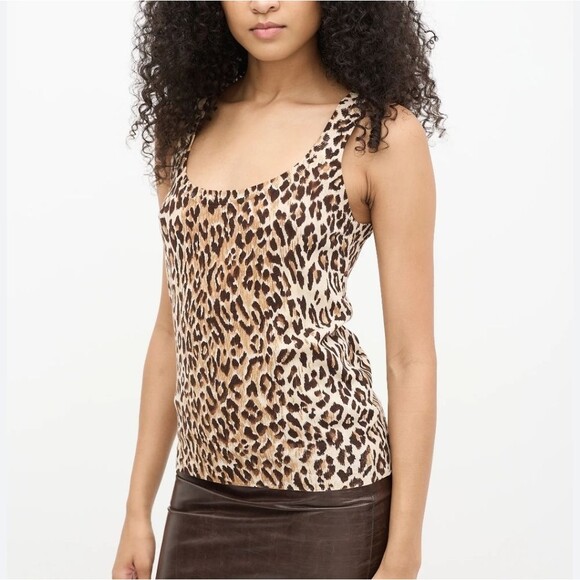 Cache Viscose/Lycra Tank Top, Animal Print, Size M - Picture 2 of 8